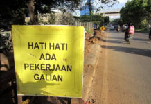 Awas Banyak Galian Lubang